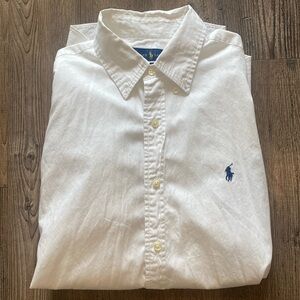 Ralph Lauren white long sleeve dress shirt